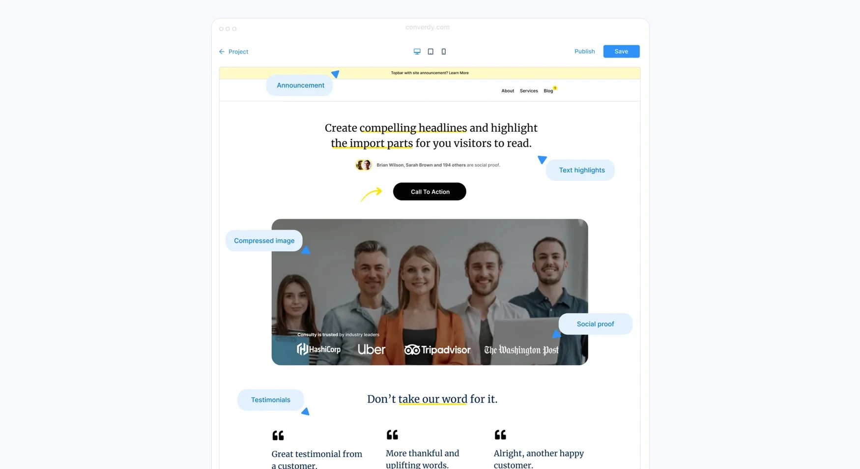Converdy design system and mobile
