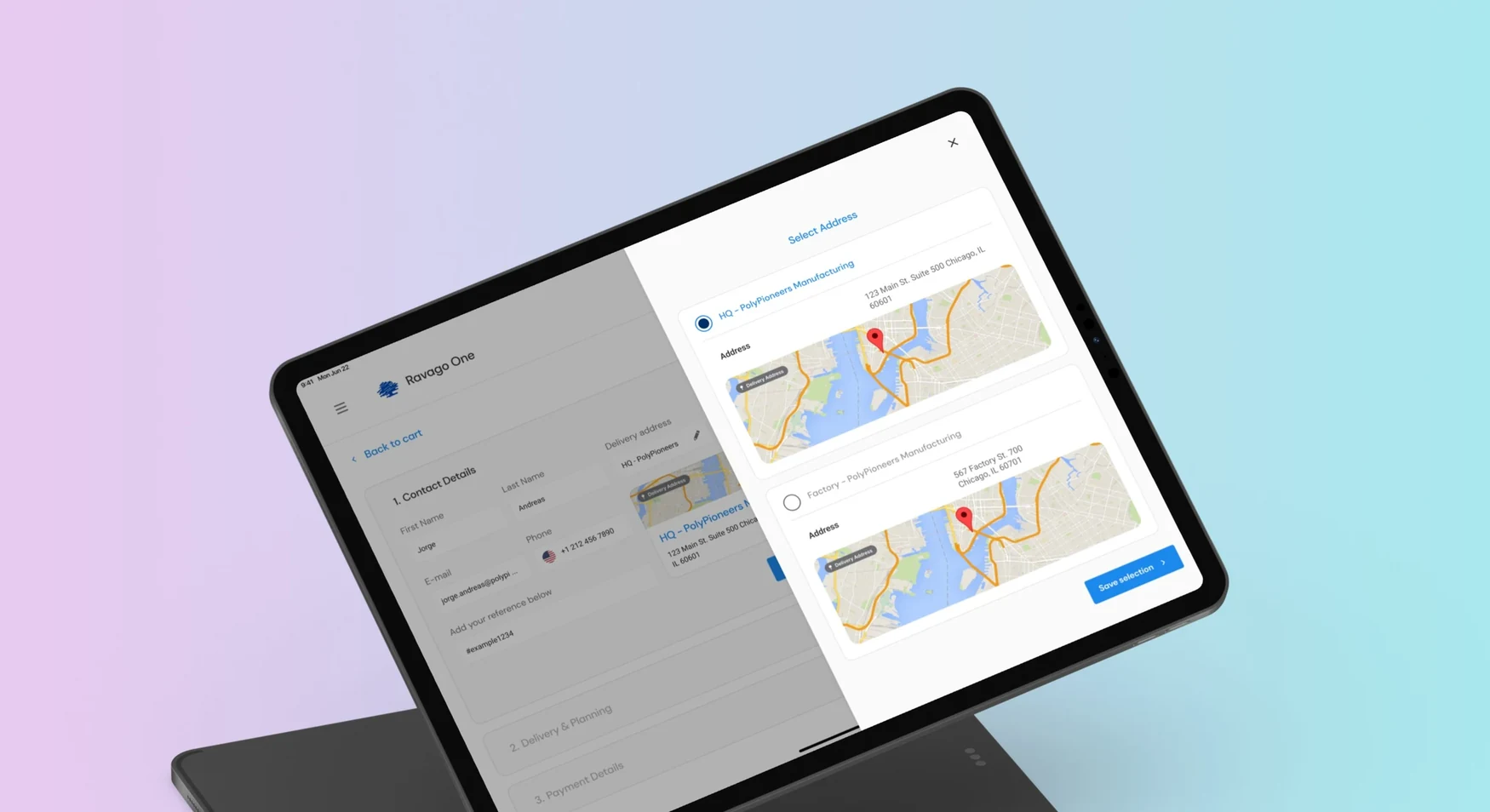 Ravago design system and flows